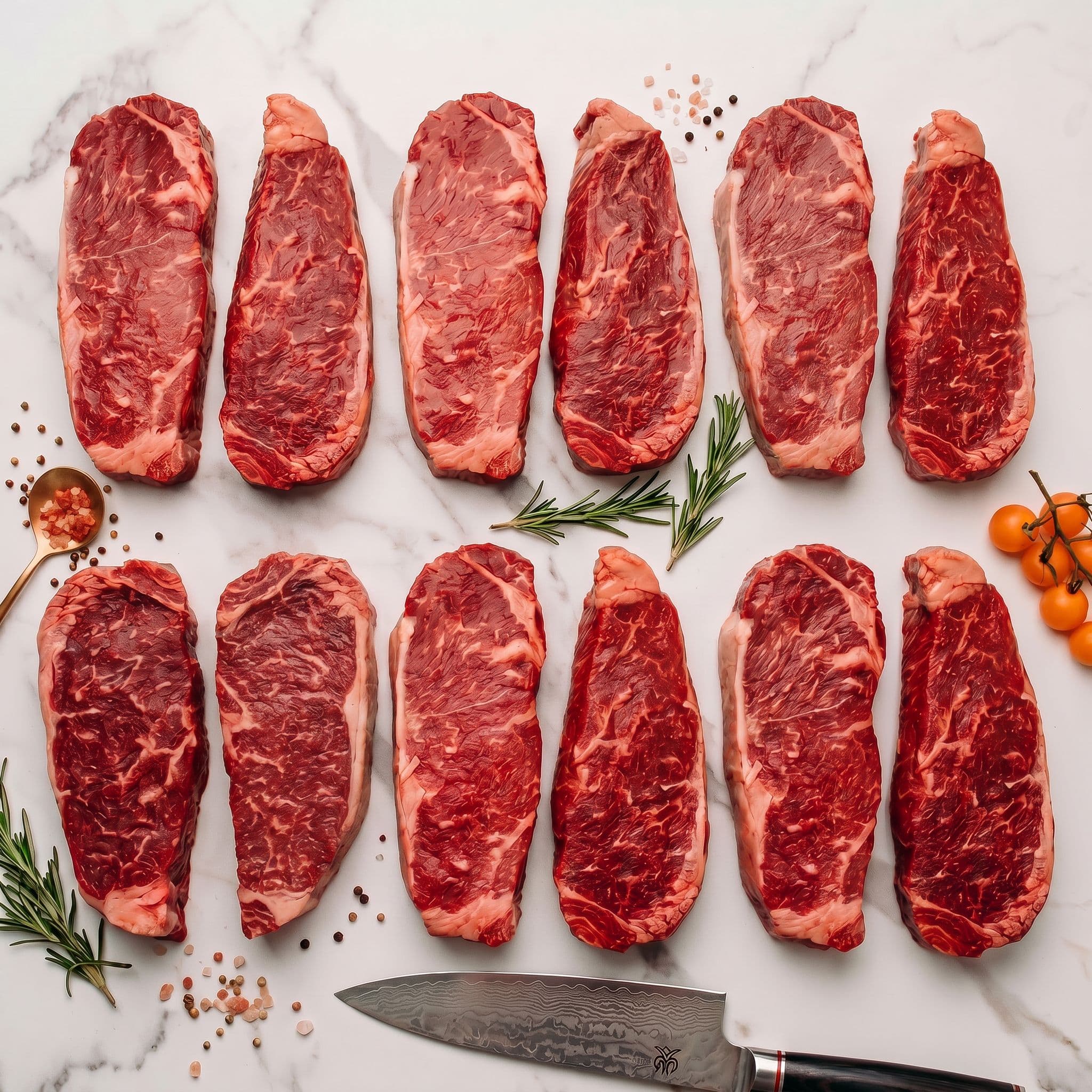 NY Strip Box - 12 USDA Choice Steaks